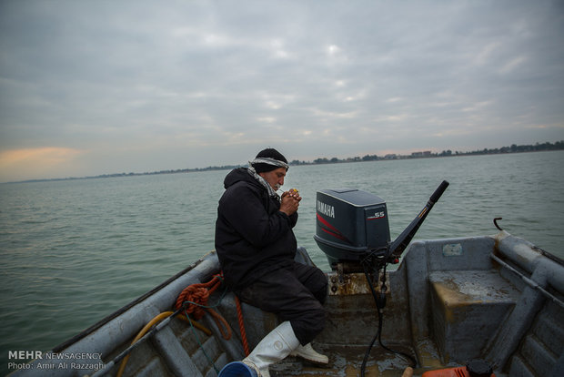 Fishing in Caspian Sea