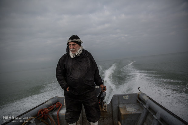 Fishing in Caspian Sea