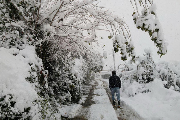 Iran blanketed in snow