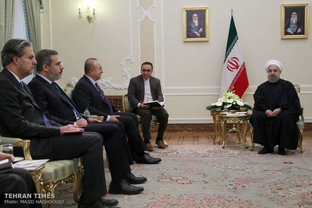 President Rouhani met with Turkish Foreign Minister