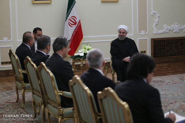 President Rouhani met with Turkish Foreign Minister