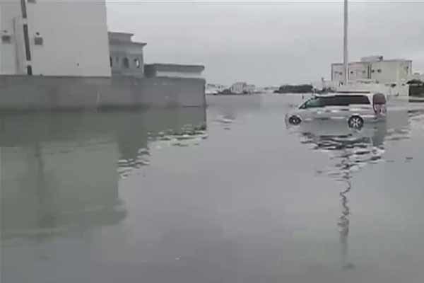فیلم/باران های سیل آسا و آب گرفتگی معابر در قطر