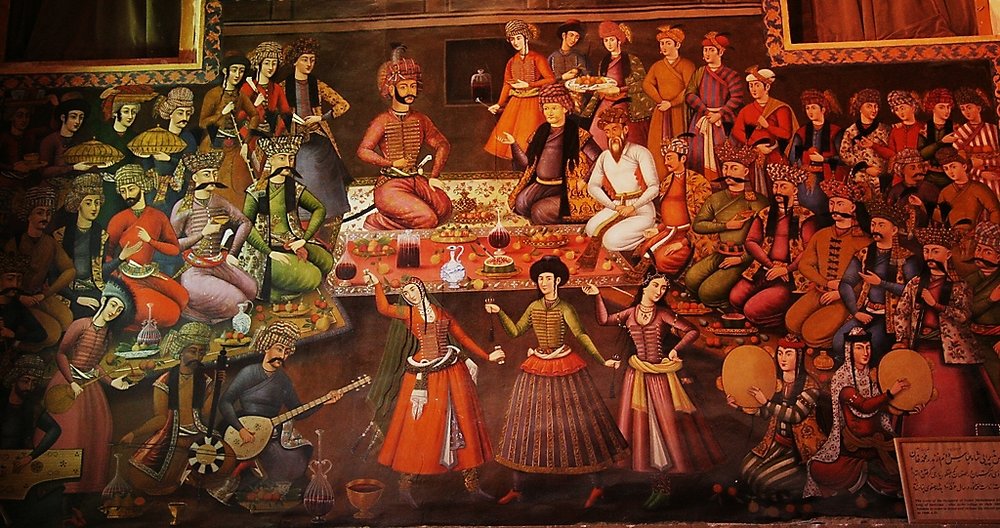 Shah Abbas II courtiers celebrating Noruz