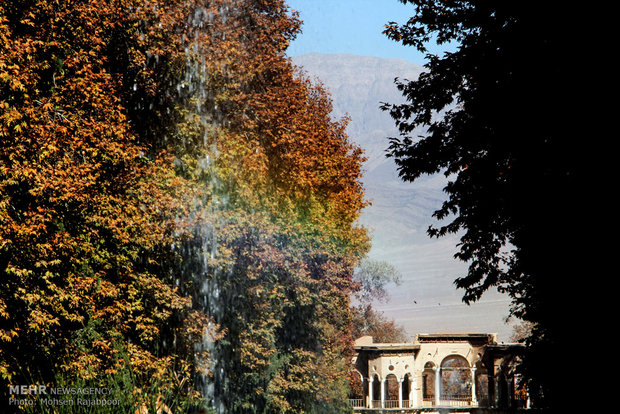 Autumn nature in Shazdeh Garden