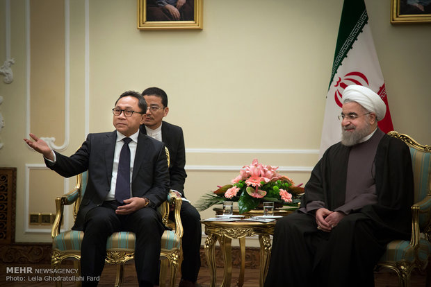 Rouhani, MPR of Indonesia meet in Tehran