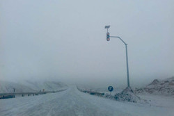 بارش سنگین برف در محورهای مواصلاتی حوزه استحفاظی شهرستان مشگین شهر