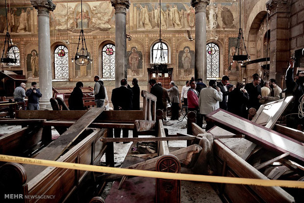 انفجار بمب در کلیسای جامع قاهره‎