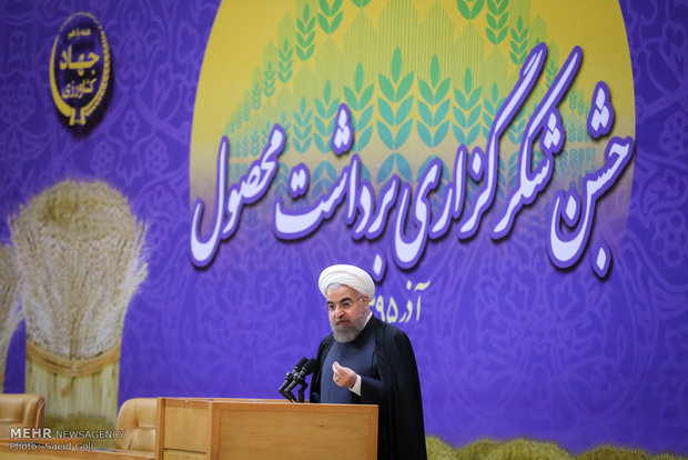 مراسم اداء الشكر بمناسبة حصاد القمح