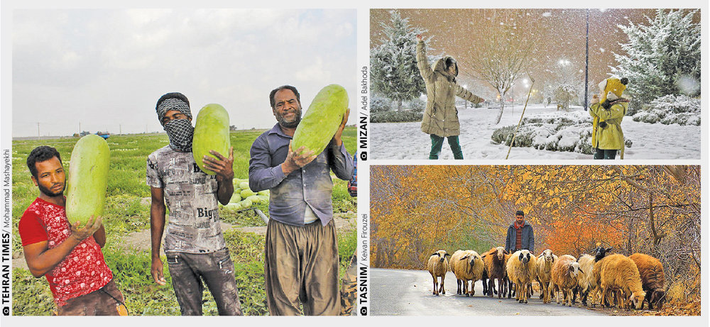 Iran, the country of simultaneous seasons