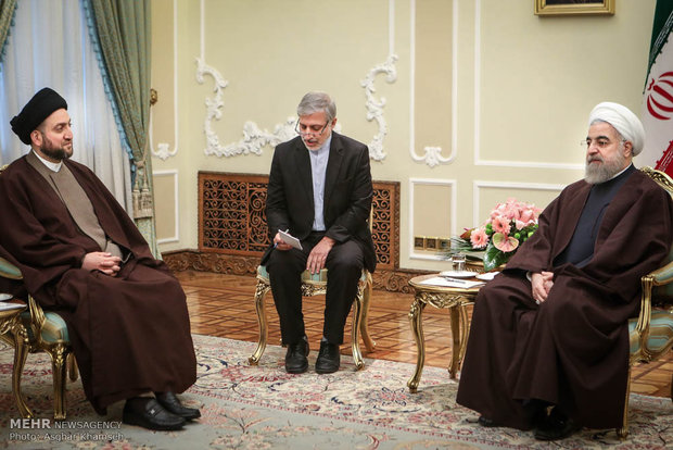 Rouhani receives officials from Iraq, Palestine