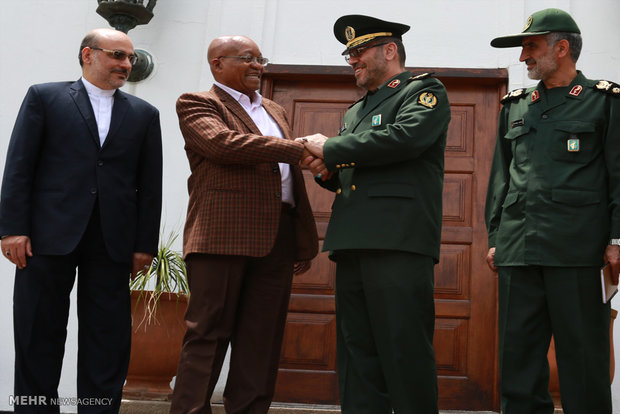 Dehghan meets S African Pres. 