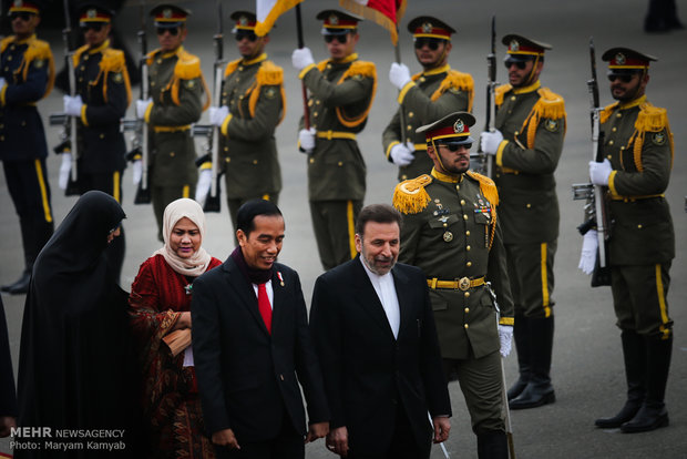 ورود رییس جمهور اندونزی به تهران