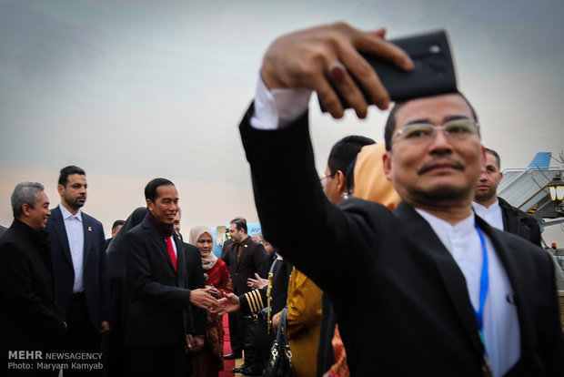 ورود رییس جمهور اندونزی به تهران