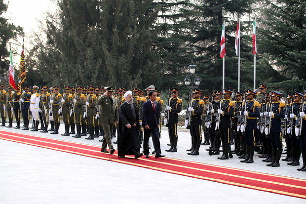 الرئيس روحاني يستقبل الرئيس الأندونيسي 