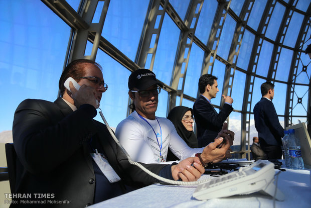 Stair climbing at Tehran’s Milad Tower