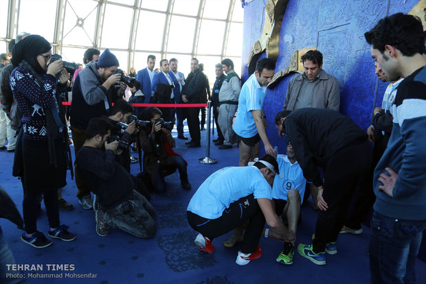 Stair climbing at Tehran’s Milad Tower