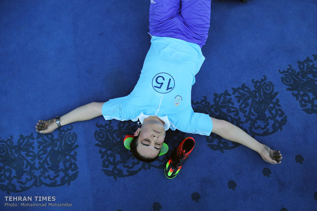 Stair climbing at Tehran’s Milad Tower