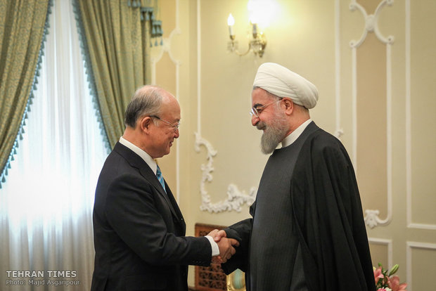 IAEA’s Amano holds talks with Rouhani in Tehran