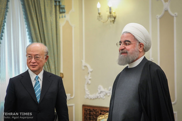 IAEA’s Amano holds talks with Rouhani in Tehran