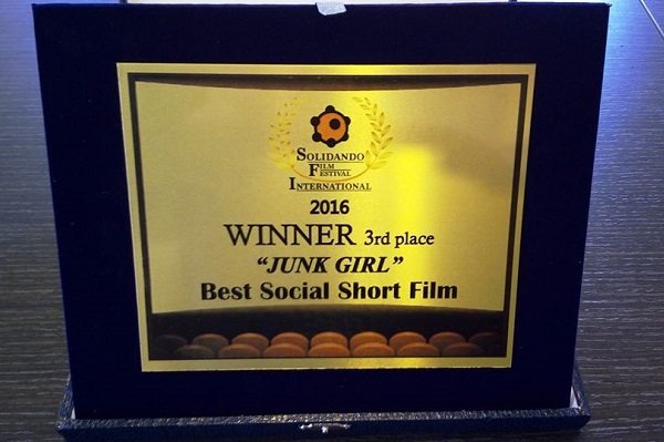 ‘Junk Girl’ stands third at Italian Solidando Filmfest.