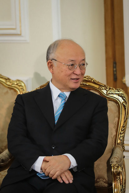 Muhmmed Cevad Zarif’in Yukiya Amano’yla görüşmesinden kareler