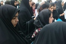 اساتید و دانشجویان روانشناسی دانشگاه الزهرا تجمع کردند