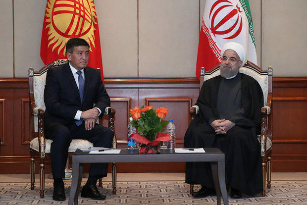 Rouhani urges closer trade ties with Kyrgyzstan