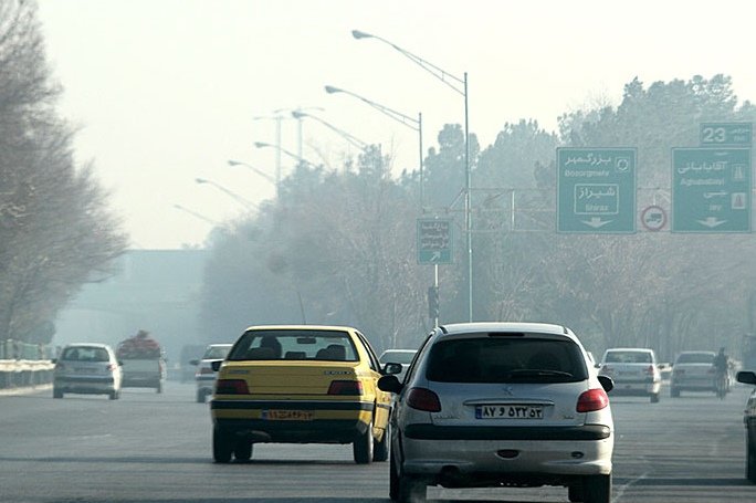 غلظت آلاینده‌های جوی در اصفهان افزایش یافت