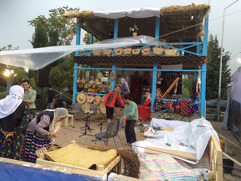 The 1st exhibition on capabilities of villagers and nomads held last Oct. in Tehran.