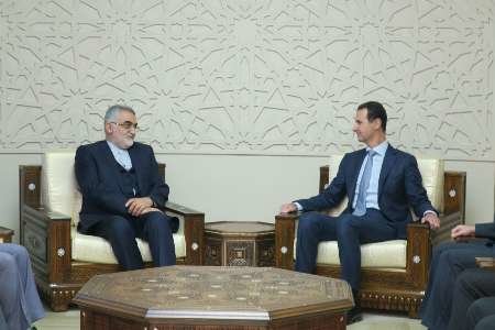 Pres. Assad hails Iran's role in Syrian victories