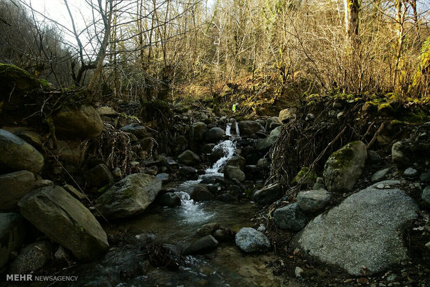 Meskin waterfall in Astara