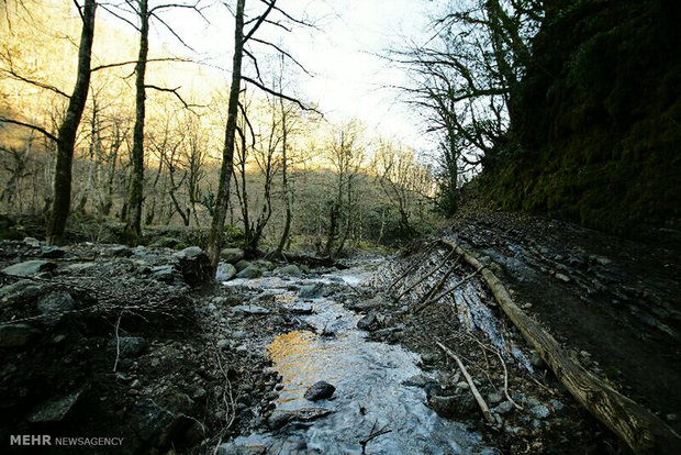 Meskin waterfall in Astara