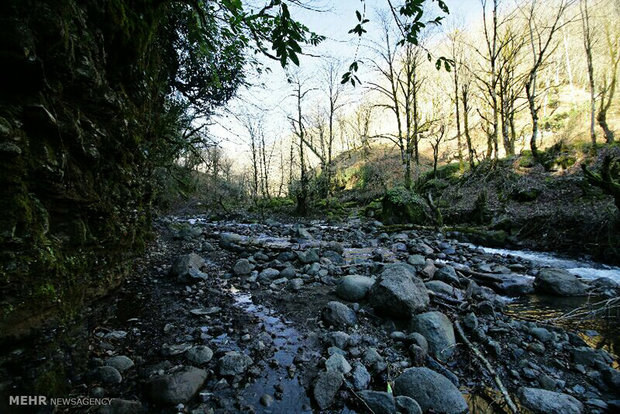 Meskin waterfall in Astara