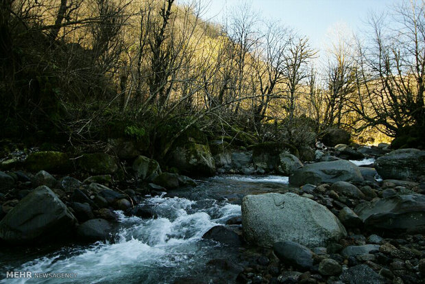 Meskin waterfall in Astara