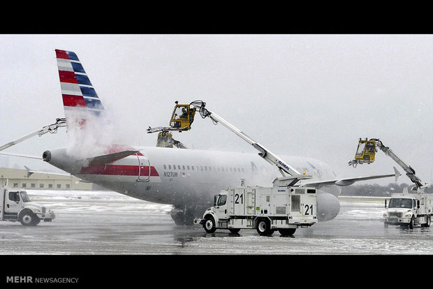 امریکہ میں طوفان اور شدید سردی کے باعث 1500 سے زائد پروازیں منسوخ