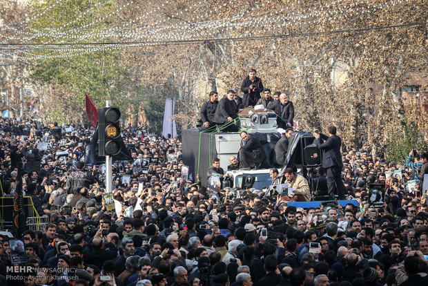 شوارع طهران في مراسم تشييع الراحل آية الله هاشمي رفسنجاني