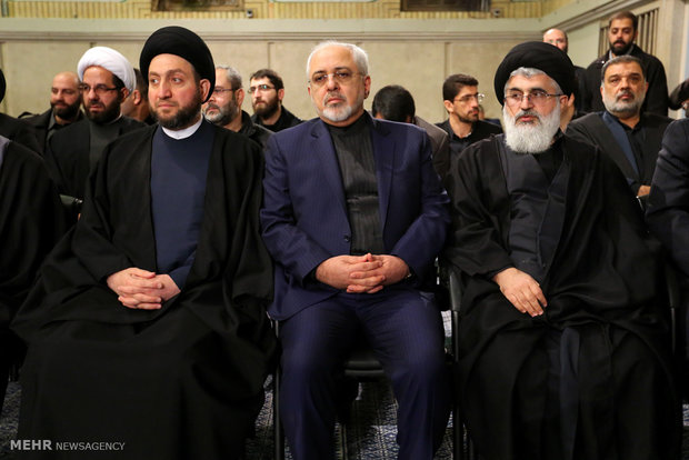 Mourning ceremony for Ayat. Rafsanjani