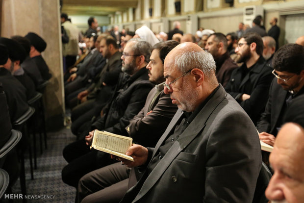 Mourning ceremony for Ayat. Rafsanjani