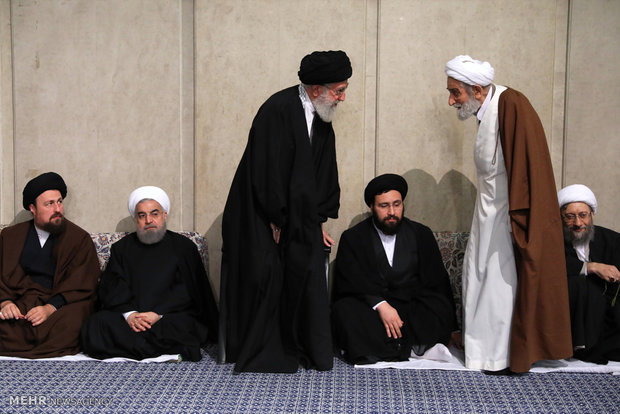 Mourning ceremony for Ayat. Rafsanjani