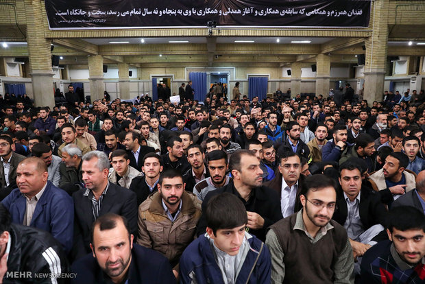 Mourning ceremony for Ayat. Rafsanjani