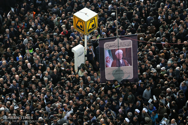 Iran holds funeral ceremony for Rafsanjani   