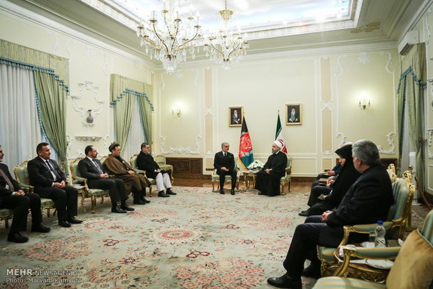 Pres. Rouhani, Afghanistan CEO meet