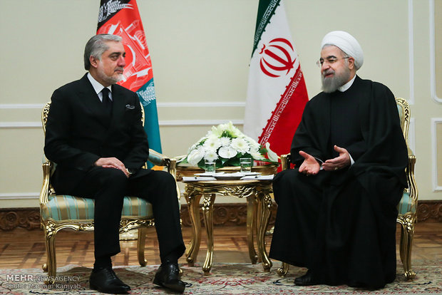 Pres. Rouhani, Afghanistan CEO meet