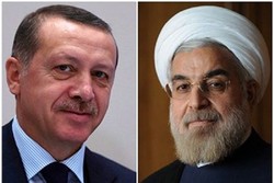 الرئيس التركي يهاتف روحاني