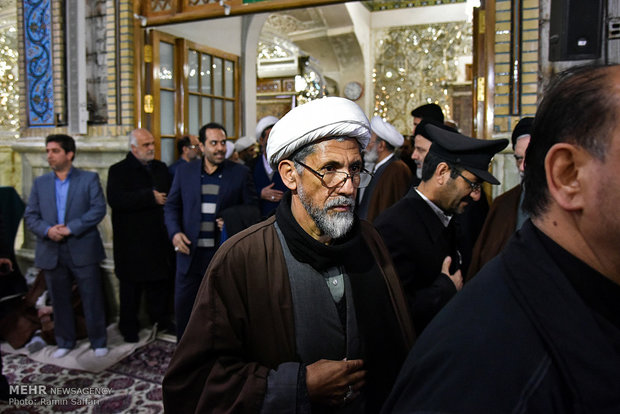 Tribute ceremony for Ayat. Hashemi in Mashhad   