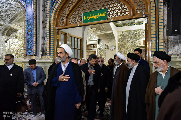 Tribute ceremony for Ayat. Hashemi in Mashhad   