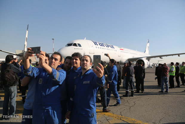 Iran Air's Airbus A321 Arrived in Tehran