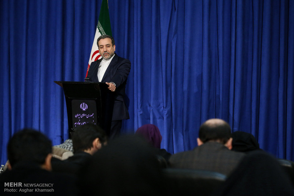 Araghchi presser in 1st anniversary of JCPOA implementation