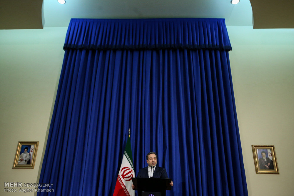 Araghchi presser in 1st anniversary of JCPOA implementation