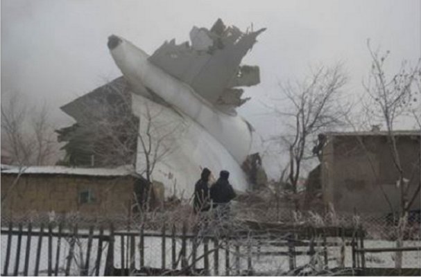 مقتل 37 شخصا جراء سقوط طائرة شحن تركية في ضواحي عاصمة قرغيزستان